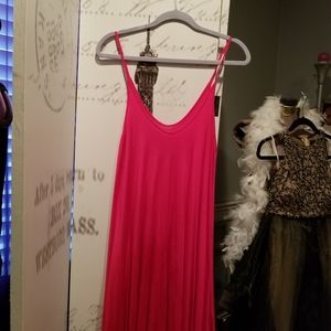 Pink Spagetti Strap Jumper